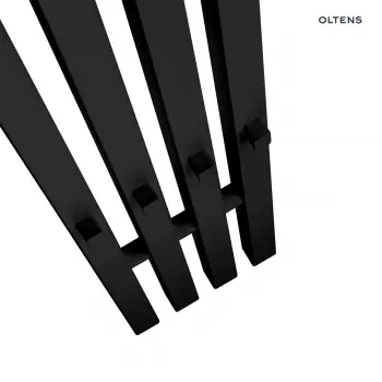 Oltens Stang (S) grzejnik łazienkowy 180x18cm czarny mat 55025300 + KOD RABATOWY + Wysyłka 0zł